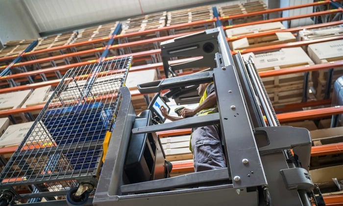 Forklift-in-operation